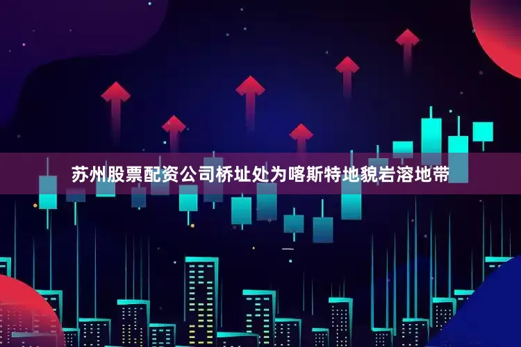 苏州股票配资公司桥址处为喀斯特地貌岩溶地带